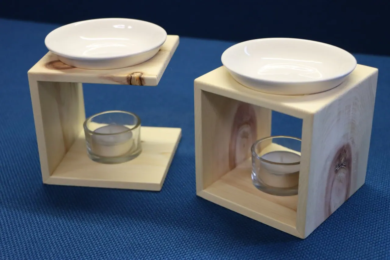 Holz-Duftlampe aus Zirbenholz von Selbergmochts